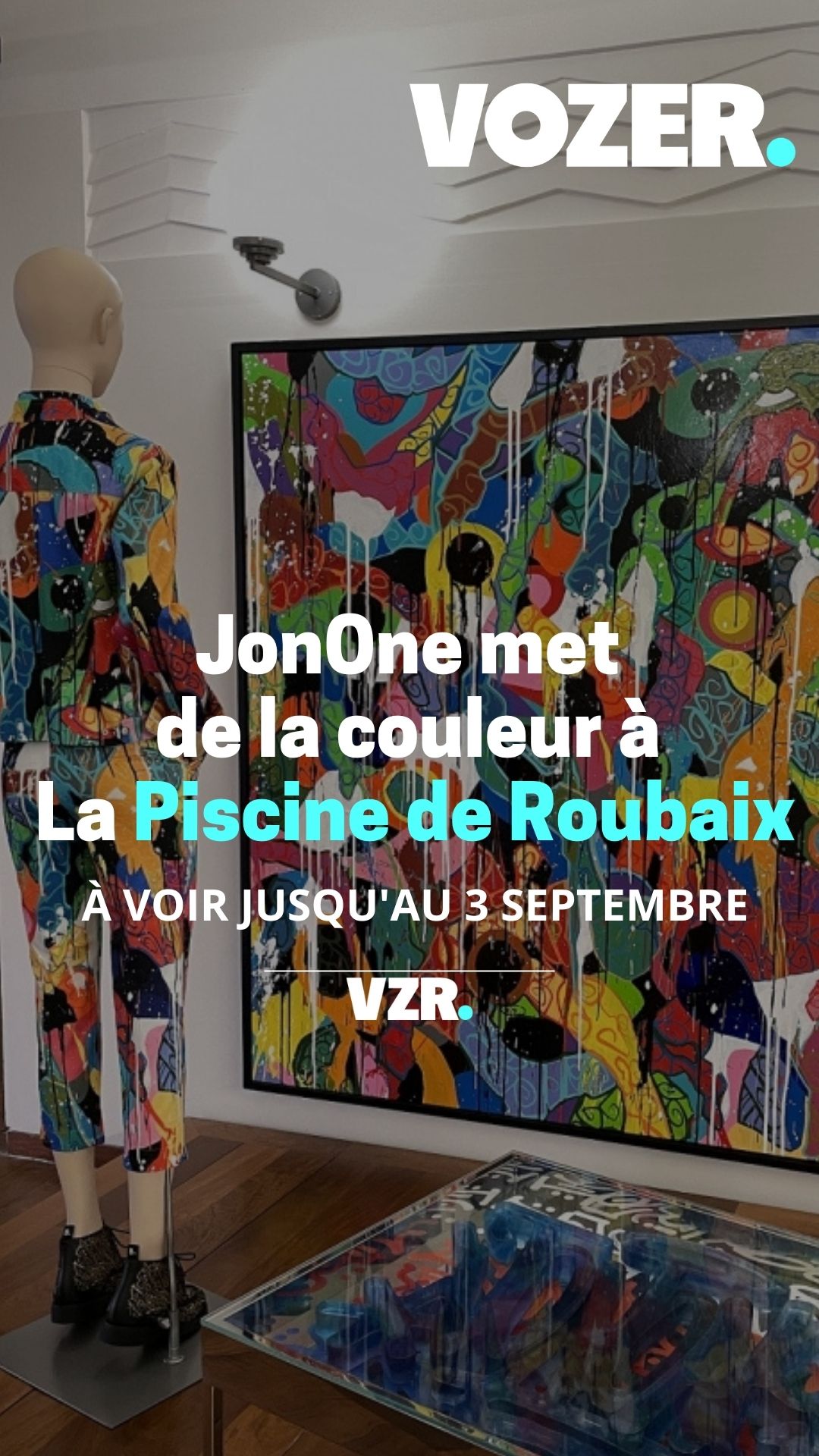 Cet été, le street artist JonOne met de la couleur à La Piscine de Roubaix