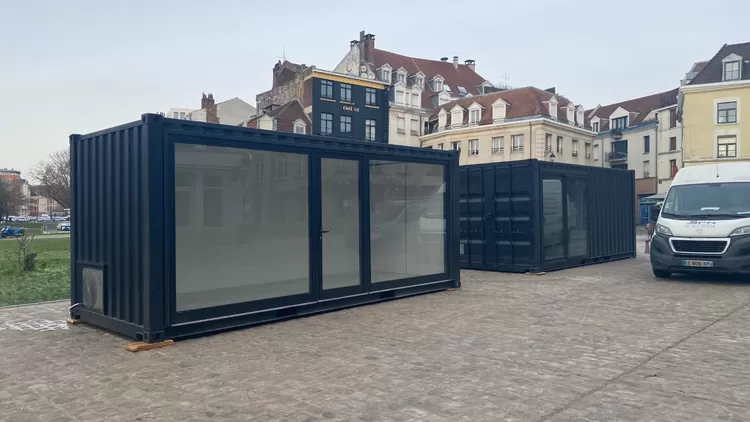 Trois containers vont accueillir des boutiques éphémères dans le Vieux-Lille