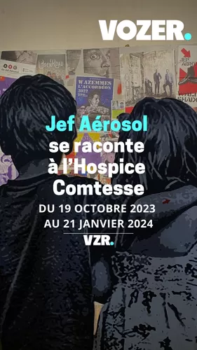  Jef Aérosol se raconte à l'Hospice Comtesse jusqu'en janvier. 