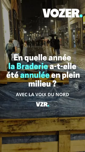 En quelle année la Braderie a-t-elle été annulée en plein milieu ? 