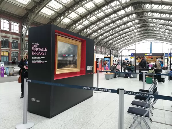 Des toiles du Palais des Beaux-Arts entrent en gare Lille-Flandres en avril