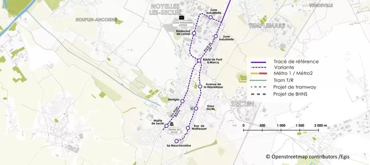 La future ligne de tram de Lille et sa couronne n'aura finalement pas son terminus à Seclin