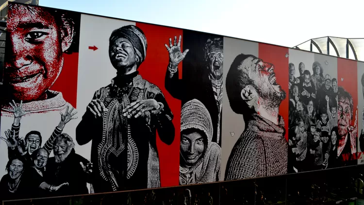 Waz'Up, la fresque de Jef Aérosol qui incarne le quartier de Wazemmes