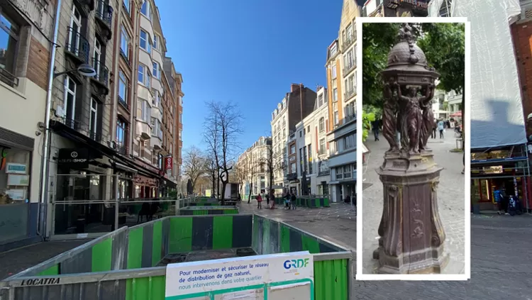 Où est passée la fontaine Wallace de la place de Béthune ?