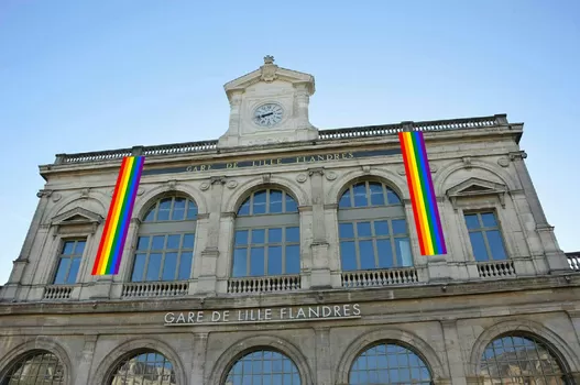 Le rainbow flag va pimper la gare Lille-Flandres à partir de vendredi