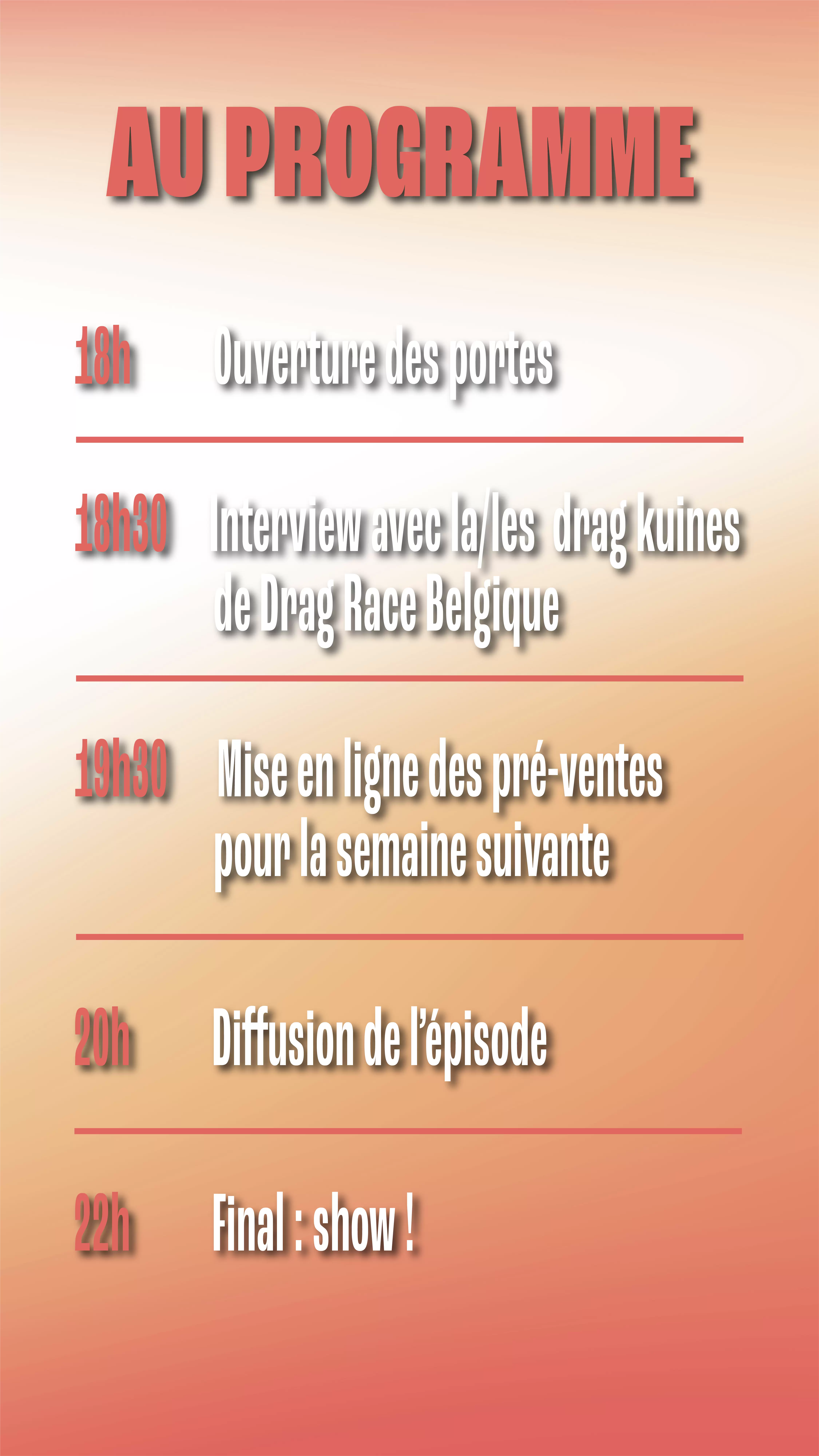 Le programme