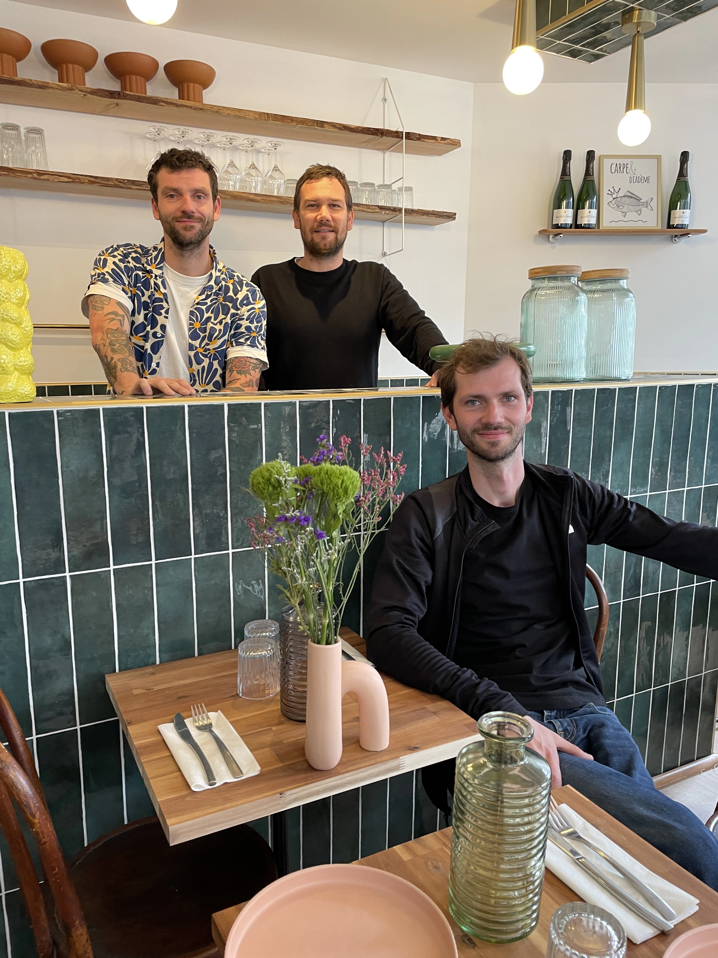 Alex, Ben et Vivien, les trois co-gérants.