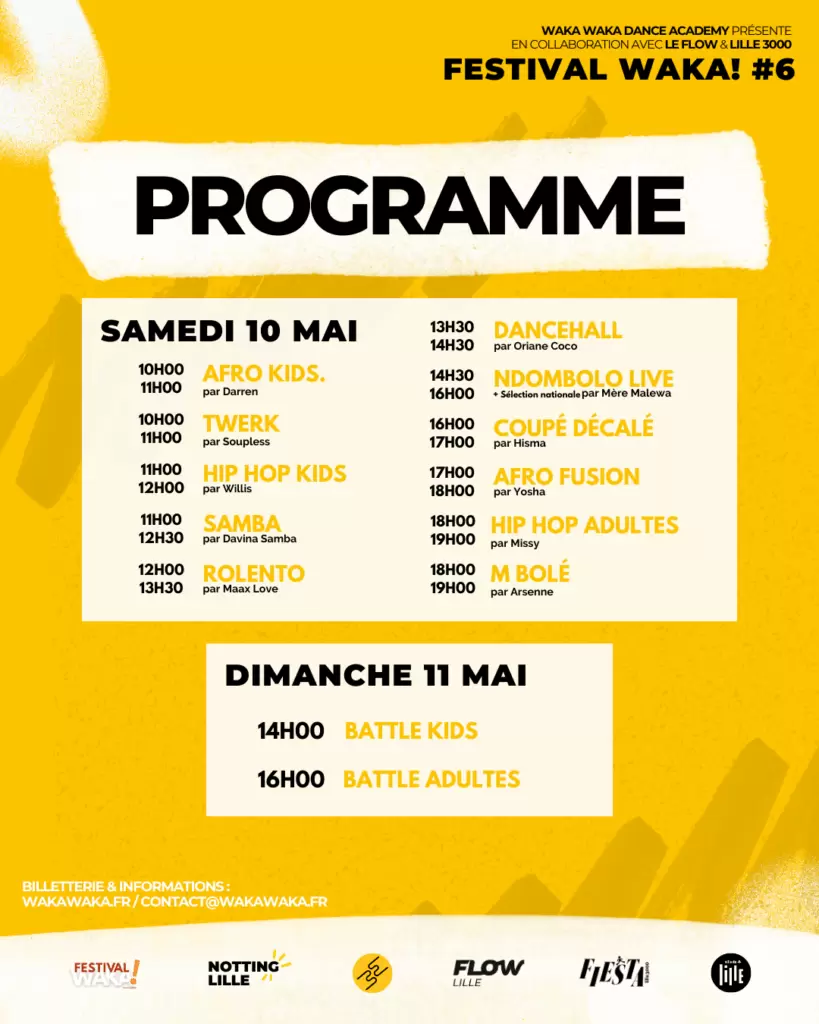 Les places sont limitées donc c'est le moment de s'inscrire. @WakaWakaDanceAcademy