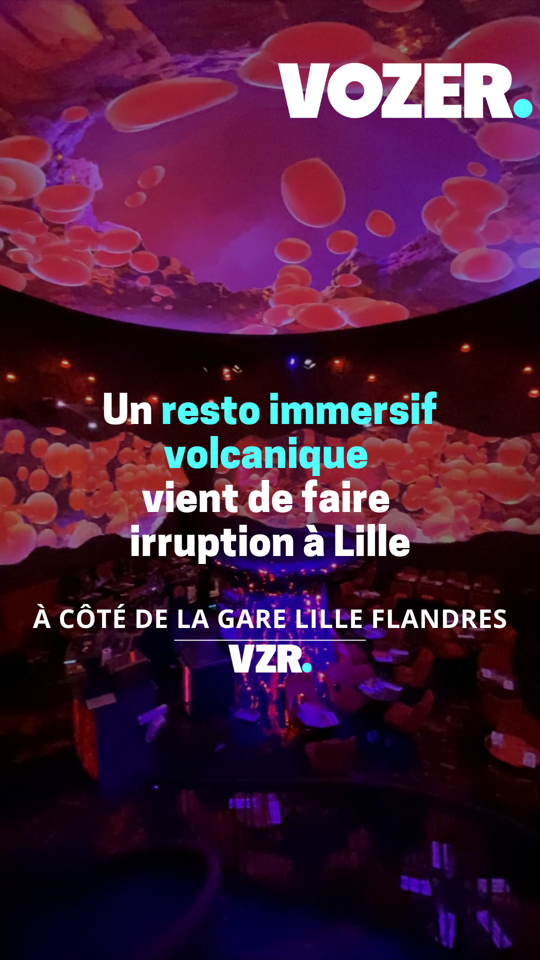 Un resto immersif volcanique vient de faire irruption à Lille à côté de la Gare Lille Flandres