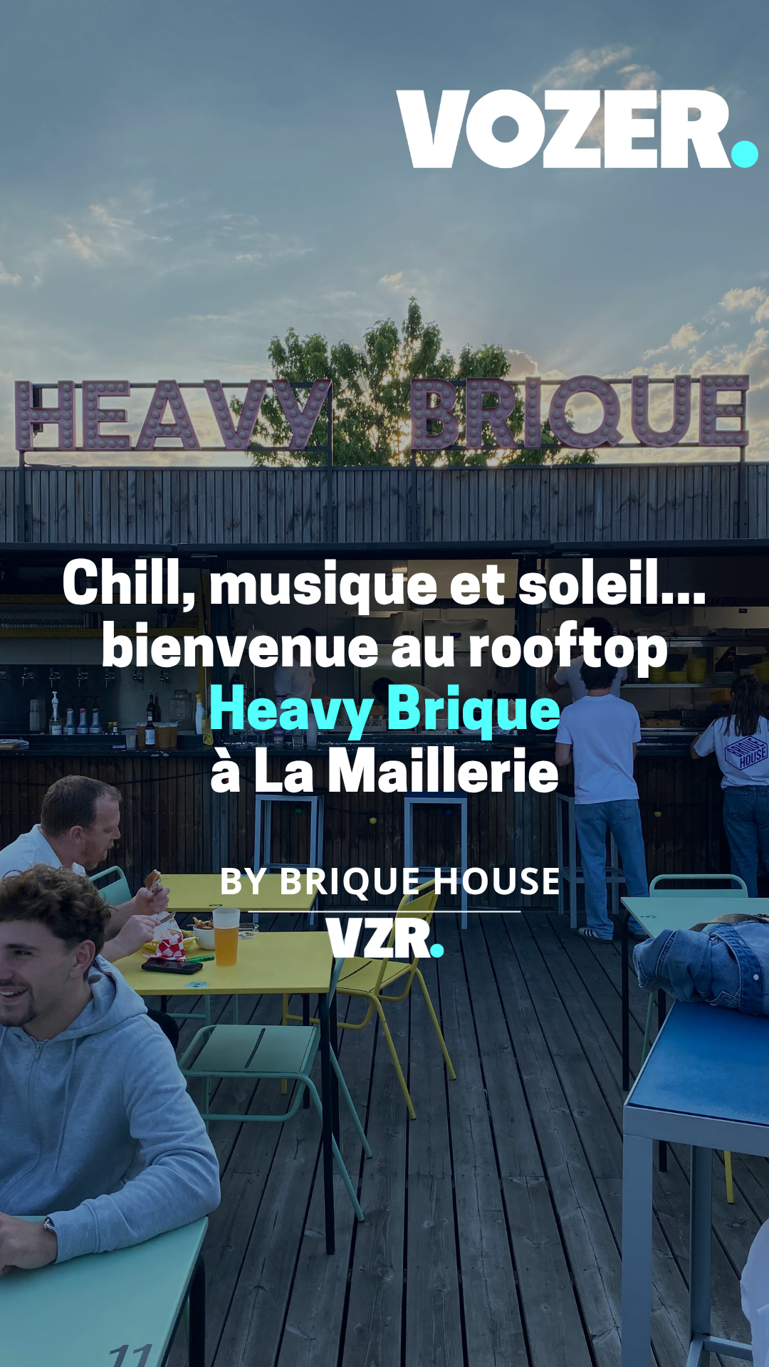 Chill, musique et soleil... bienvenue au rooftop Heavy Brique à La Maillerie