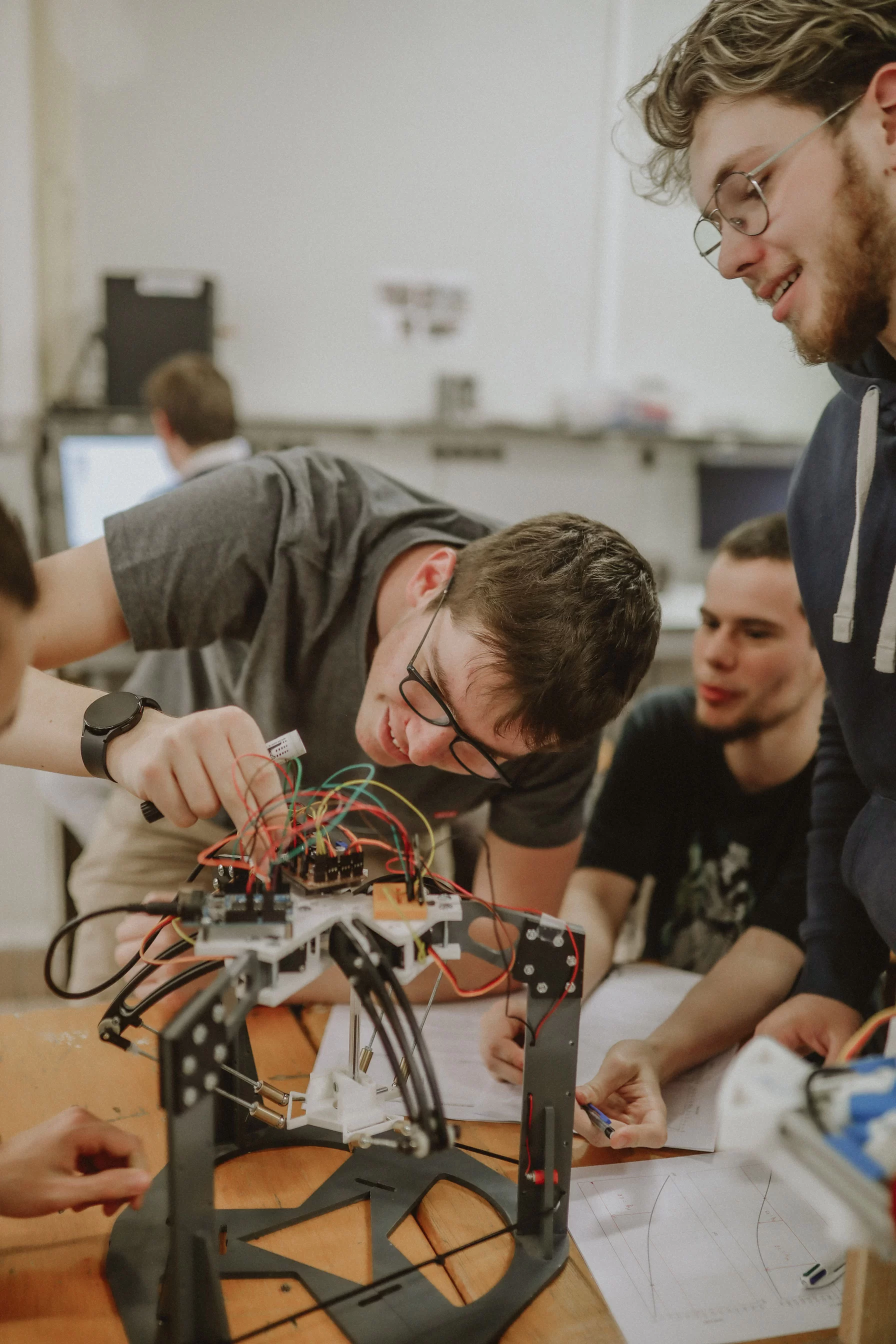 Les étudiants peuvent expérimenter et travailler sur des projets concrets. ©Junia