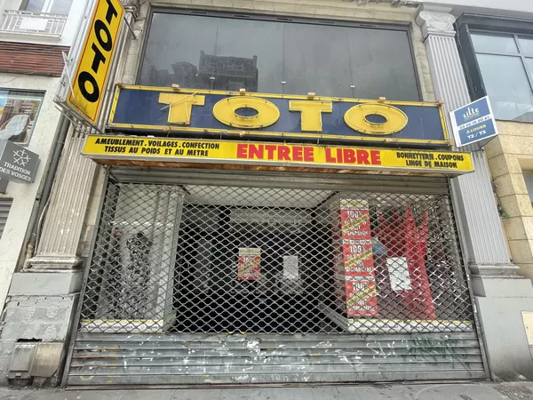 Toto, c'est fini : le magasin de tissu de Lille a baissé le rideau