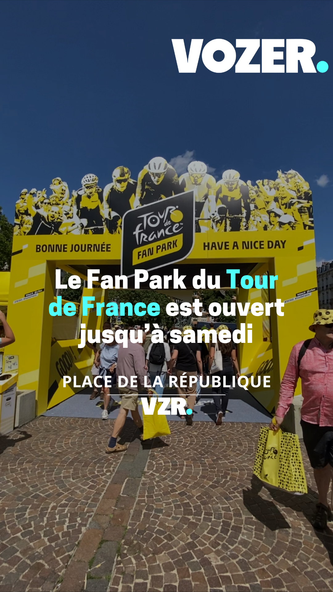 Le Fan Park du Tour de France est ouvert jusqu'à samedi Place de la République