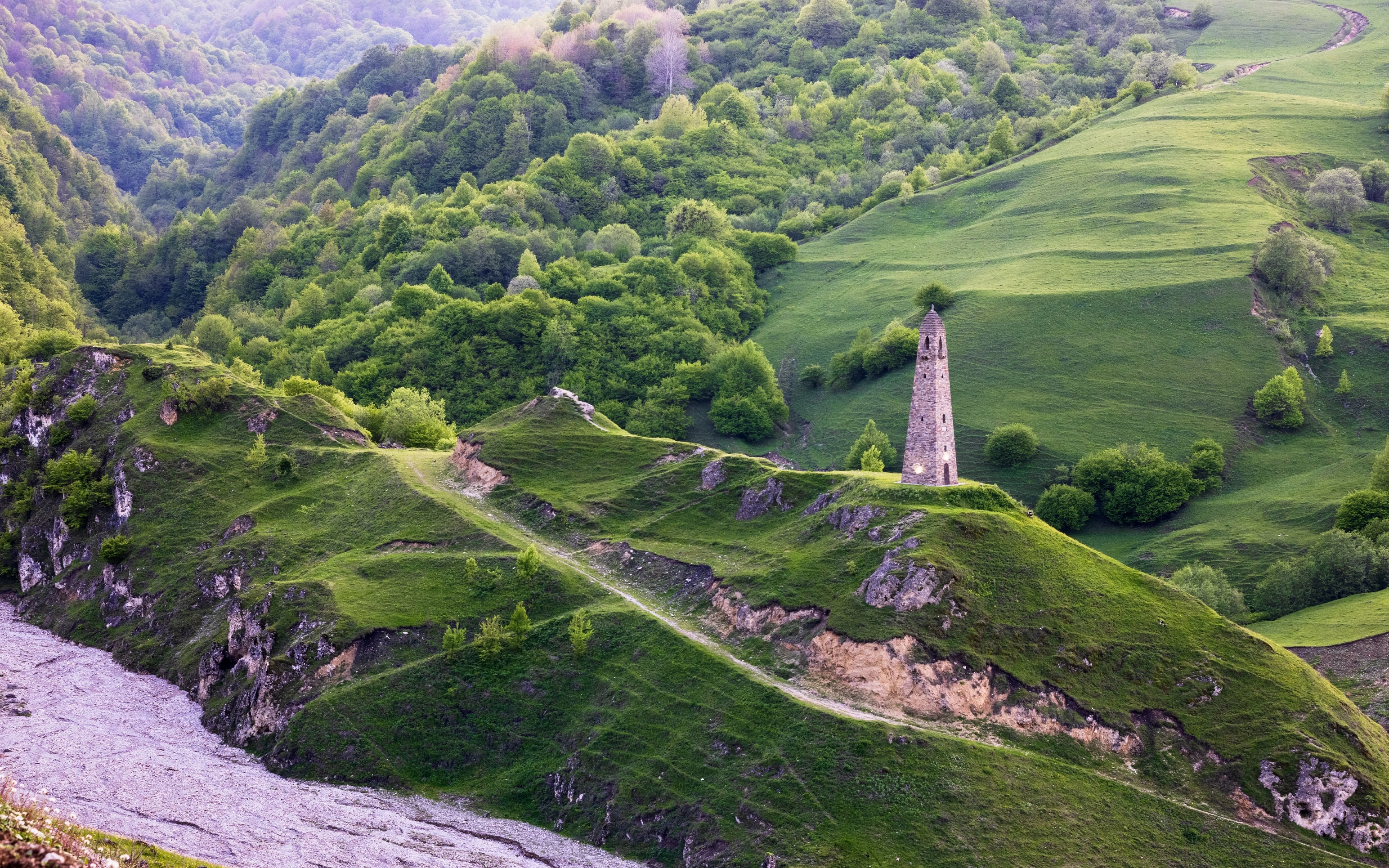Les paysages du Caucase, qu'on retrouve chez Duda's.