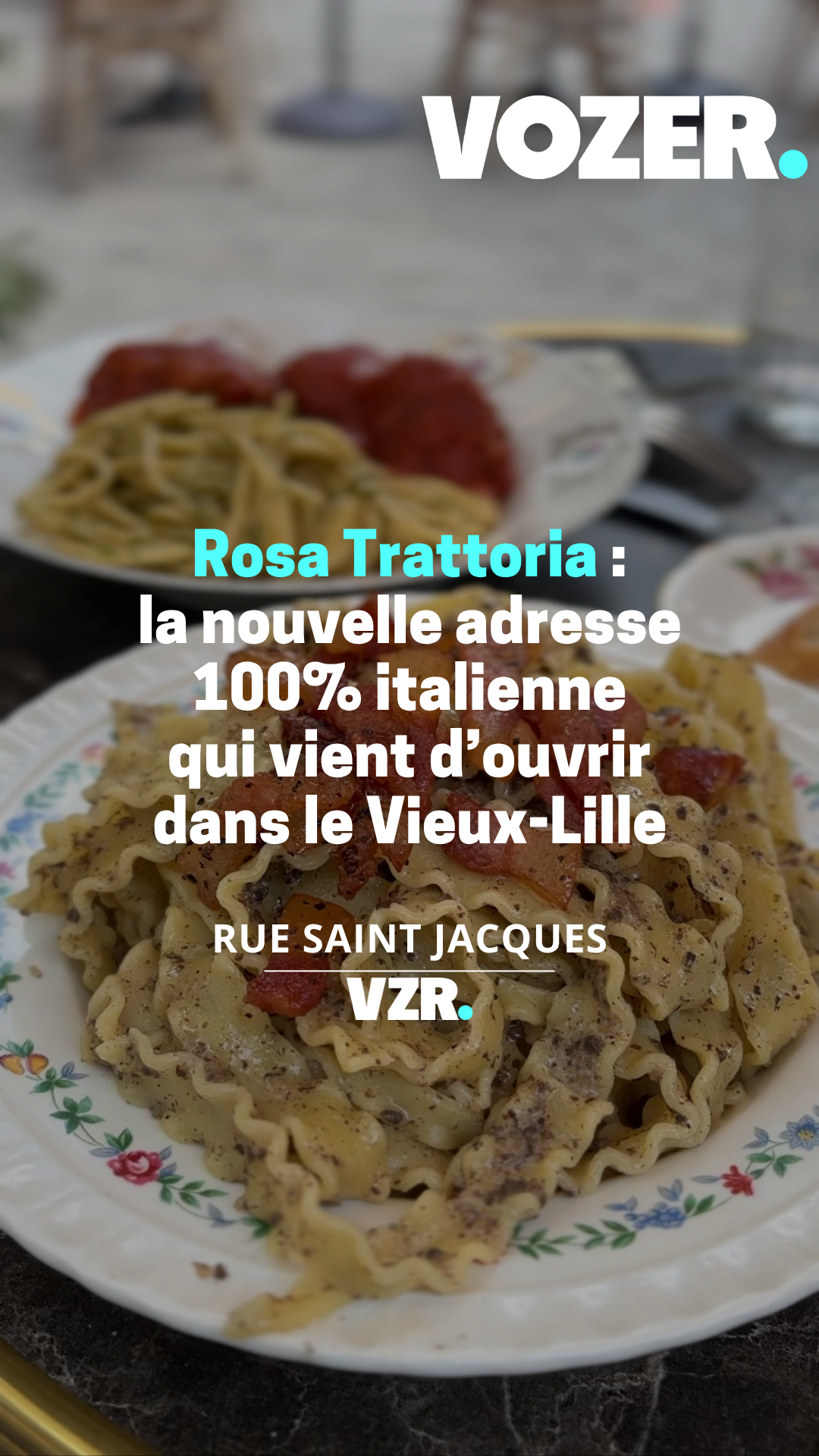 Rosa Trattoria : la nouvelle adresse 100% italienne qui vient d'ouvrir dans le Vieux-Lille