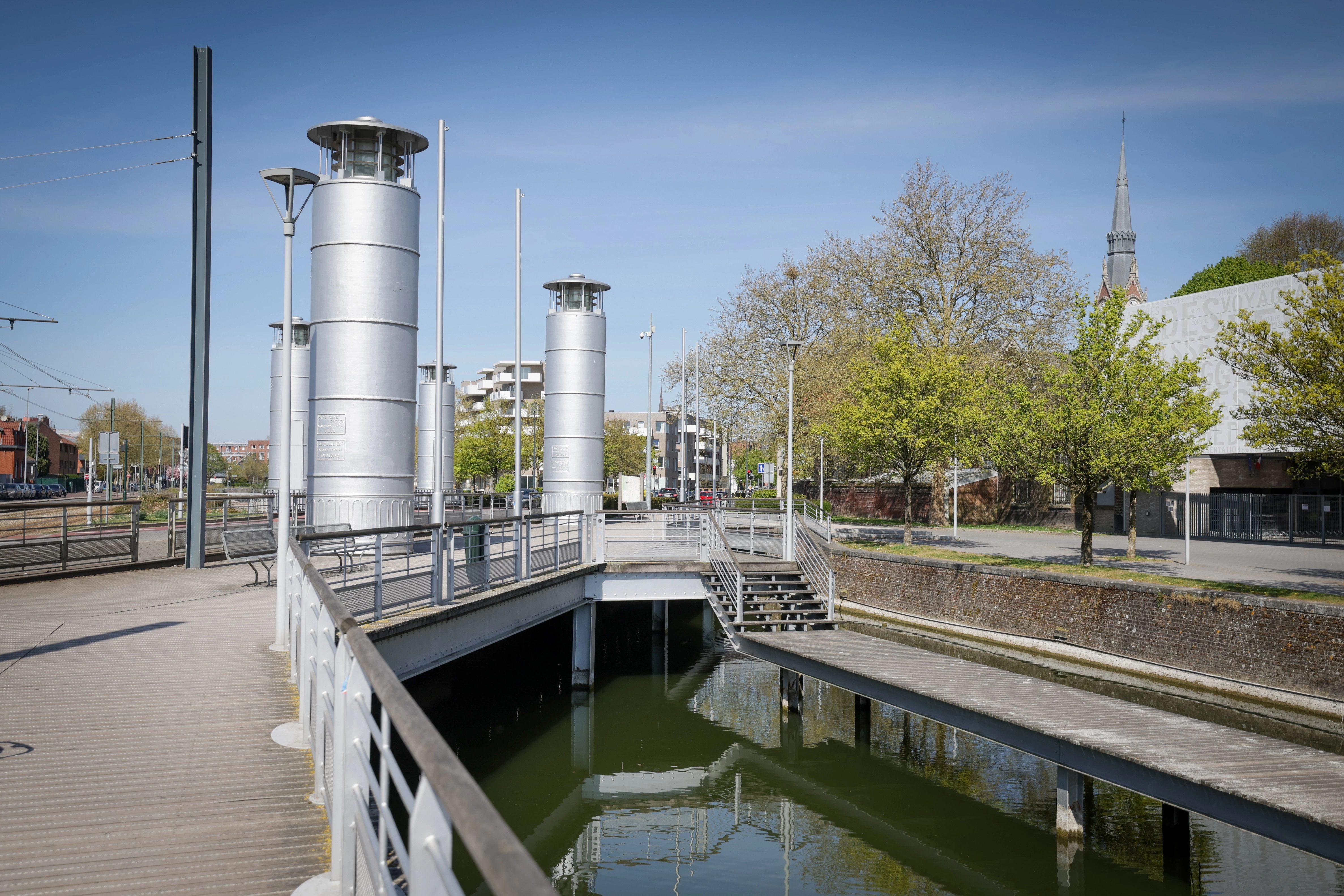 Le pont hydraulique à l'entrée de Tourcoing. @Alexis Christiaen (Pib) - La Voix du Nord