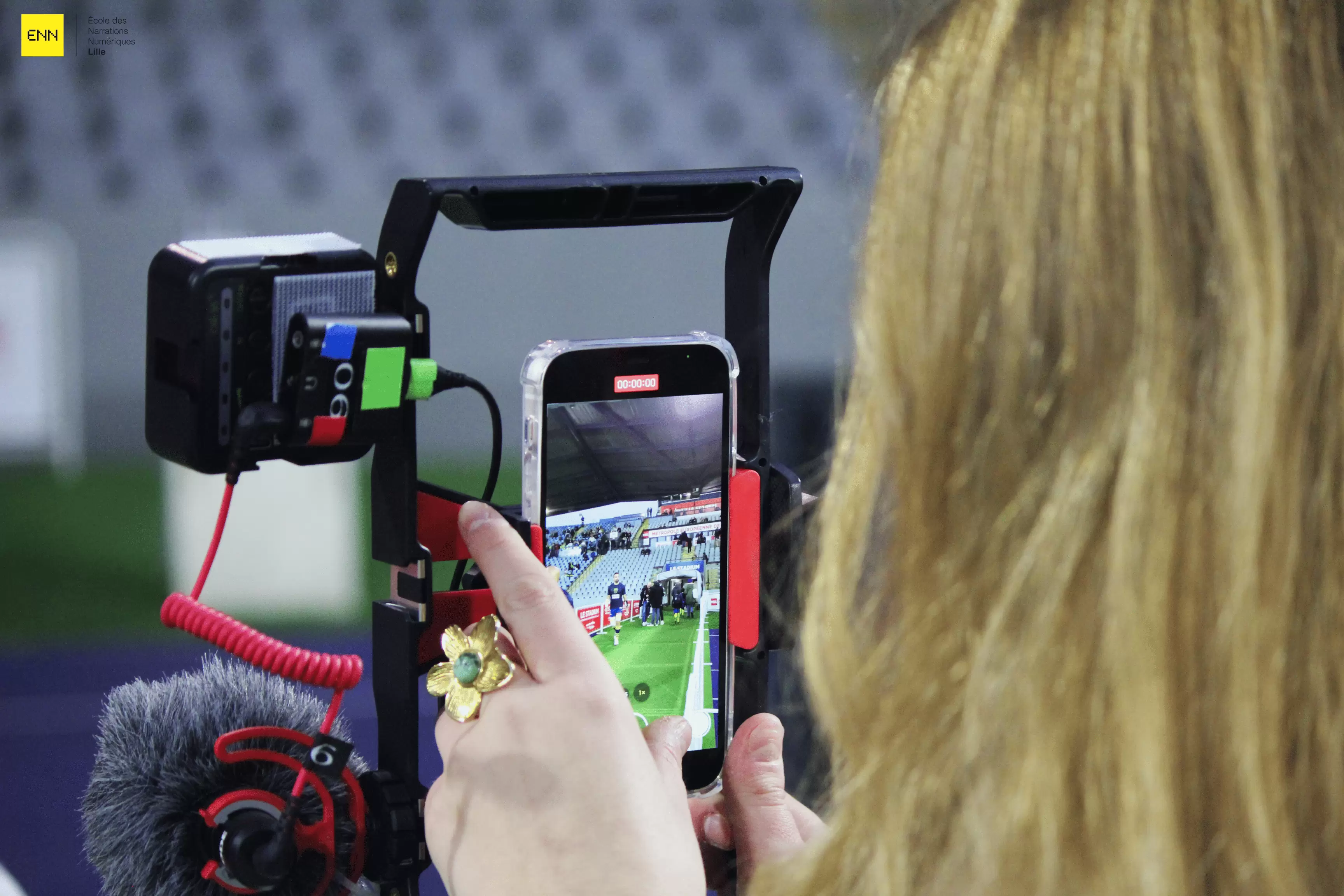 Expérience lors d'un match de rugby. ©ENNLille