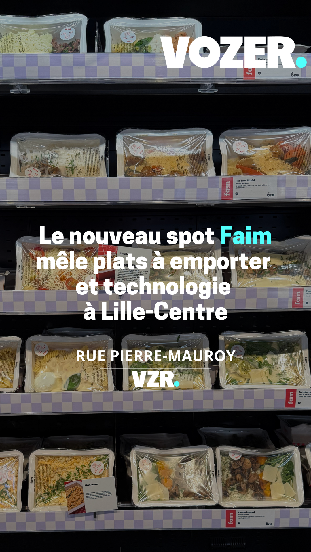 Le nouveau spot Faim mêle plats à emporter et technologies à Lille-Centre