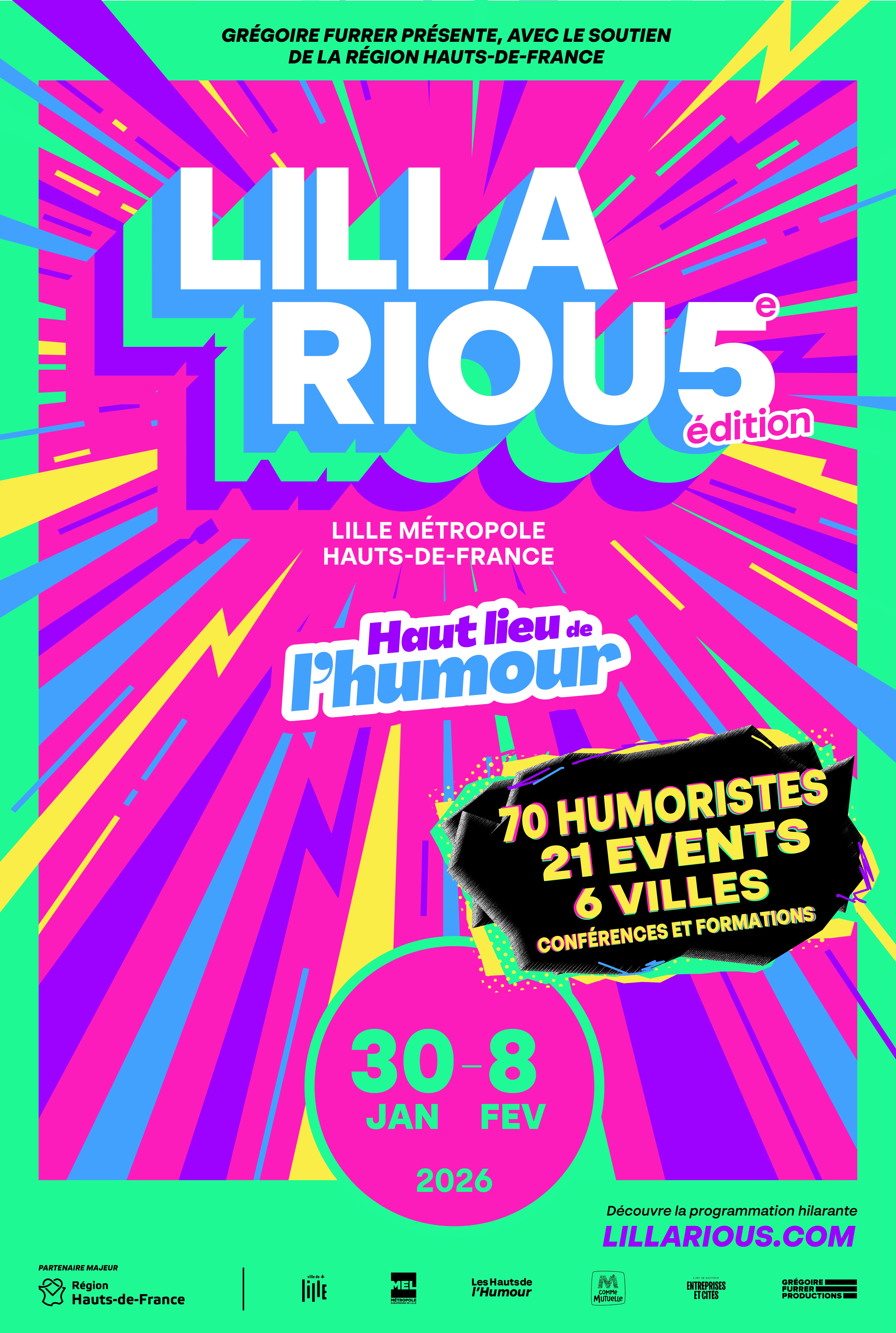 L'affiche officielle de la cinquième édition.